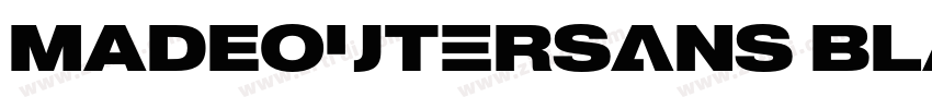 MADEOuterSans Black字体转换